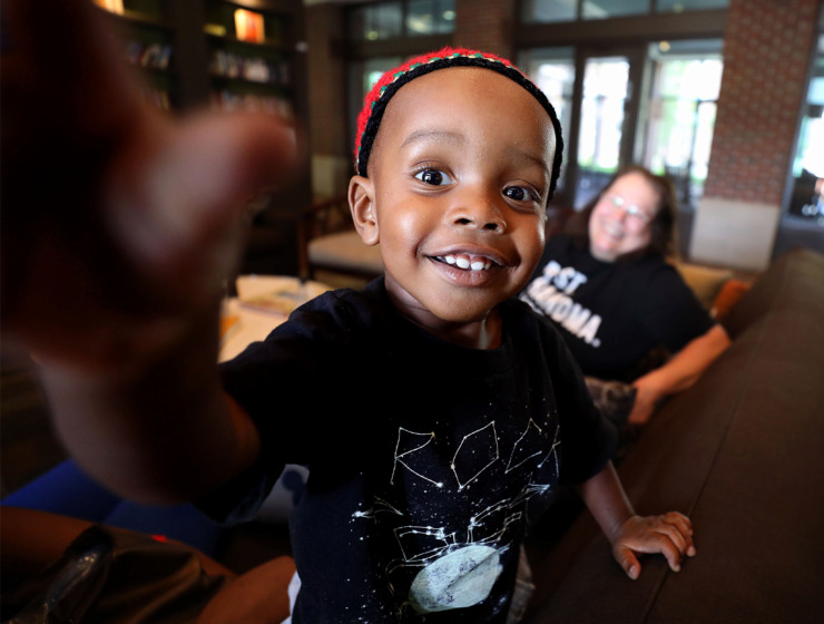<strong>Despite undergoing an extensive heart surgery on May 20, 13-month-old Zanick Masters is as playful and full of life as other toddlers. It will be six months before he is fully recovered.</strong> (Patrick Lantrip/Daily Memphian)
